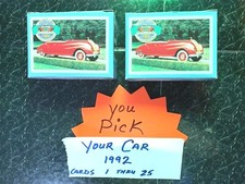 Tarjetas de autos antiguos 1992 Panini TÚ ELIGES hechas en Canadá EDICIÓN DE COLECCIONISTA segunda mano  Embacar hacia Mexico