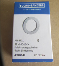 Keilsicherungsscheiben 6mm hn4 gebraucht kaufen  Lotte