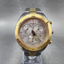 Usado, Relógio cronógrafo feminino Tissot PR100 mostrador prata dois tons T101.917.22.031.00 PARTE comprar usado  Enviando para Brazil