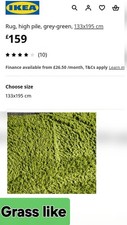 Rug green colour for sale  LONDON
