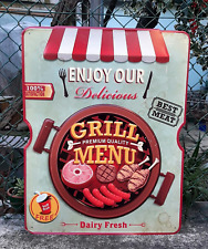 Targa metallo grill usato  Italia