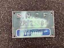 Plaque sncf z5300 d'occasion  Franconville