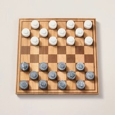 Wood marble checkers for sale  USA