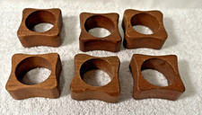 Teak napkin rings for sale  Melrose