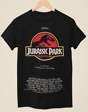 Camiseta preta unissex inspirada em pôster de filme Jurassic Park comprar usado  Enviando para Brazil