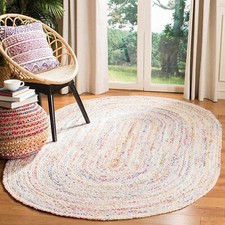 Usado, Oval Rug 100% Cotton  Hand Braided Area Rug Modern Style  Floor Area Carpet comprar usado Usado, Oval Rug 100% Cotton  Hand Braided Area Rug Modern Style  Floor Area Carpet comprar usado  Enviando para Brazil