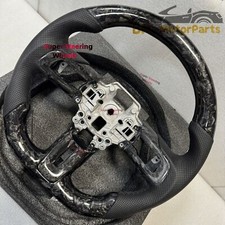 Volante de fibra de carbono forjado Fit Ford Mustang GT Shelby 2015-2023 com acabamento comprar usado  Enviando para Brazil