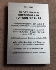 Iwc display ref.3890 usato  San Giorgio a Cremano