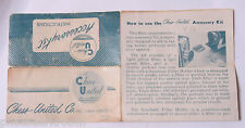 Usado, Kit de acessórios Chess United 1948 folha manual de instruções - VINTAGE B2 comprar usado  Enviando para Brazil