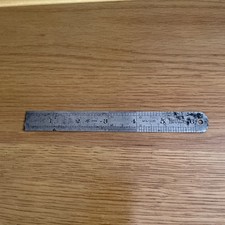 Vintage steel rule for sale  FOLKESTONE