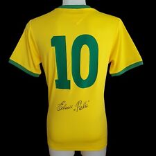 Camisa da Copa do Mundo do Brasil 1970 assinada por Pelé com certificado de autenticidade mostrando PROVA, usado comprar usado  Enviando para Brazil