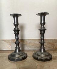 Coppia candelabri peltro usato  Ravenna