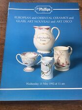 Phillips Catalogue European & Oriental Ceramics Glass Art Nouveau Deco Pottery comprar usado  Enviando para Brazil