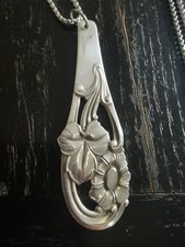 Kettenanhänger blume besteck gebraucht kaufen  Rheinstetten