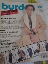 Magazine burda couture d'occasion  France