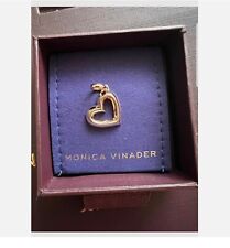 Pingente amuleto Monica Vinader alfabeto coração ouro rosa Vermeil novo em folha ❤️🌸 comprar usado  Enviando para Brazil