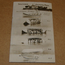 Usado, Barco capsize salva-vidas c1910 EUA Jackson Park Chicago Illinois RPPC IL comprar usado  Enviando para Brazil