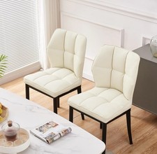 Faux leather dining for sale  TIPTON