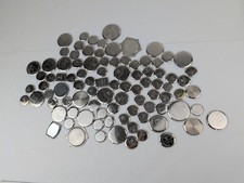 Lote de 92 respaldos de caja de reloj de metal para reparación repuestos artesanía segunda mano  Embacar hacia Mexico