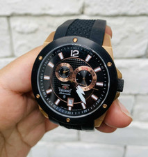 Relógio masculino Orient automático original raro cobre preto cristal de safira 46840, usado comprar usado  Enviando para Brazil