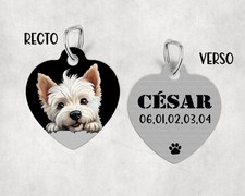 Médaille chien westie d'occasion  Saint-Martin-Boulogne