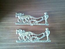 Antique brass ploughman for sale  READING