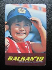 BALKAN BULGARIAN AIRLINES pocket calendar 1979 segunda mano  Embacar hacia Argentina