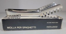 Pinça de espaguete vintage italiana Piazza Effepi aço inoxidável 18/10 c 1980 comprar usado  Enviando para Brazil
