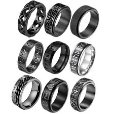3 peças anel de sinete runas vikings rose inquietação para alívio da ansiedade masculino feminino conjunto de banda comprar usado  Enviando para Brazil