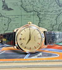 Vintage Masculino Omega Seamaster Rose Gold Capped Jumbo 37mm Relógio Automático Amortecedor comprar usado  Enviando para Brazil