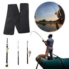 Double Layer Fishing Rod Bag Folding Storage Bag Fishing Rod Case Carrier comprar usado  Enviando para Brazil