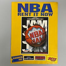 Usado, NBA JAM BLAOCKBUSTER RITZ VÍDEO SEGA MEGA DRIVE SNES 1994 ANÚNCIO RETRÔ VINTAGE comprar usado  Enviando para Brazil