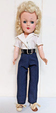 Muñeca Mary Hoyer vintage 14” pelo rubio ropa original cinturón zapatos años 50’s segunda mano  Embacar hacia Mexico