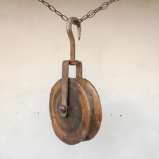 Carrucola puleggia legno usato  Brescia