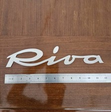 Riva barco vintage aço inoxidável 12" logotipo emblema projeto/restauração  comprar usado  Enviando para Brazil
