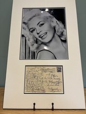 Jayne mansfield signed for sale Jayne mansfield signed for sale  LEEDS