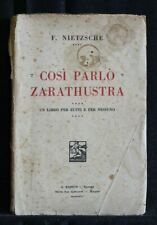 Cosi parlo zarathustra. usato  Ariccia