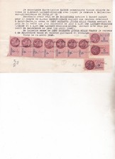 Reçu composé timbres d'occasion  Saint-Igny-de-Vers