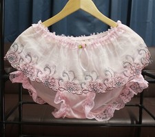 Calcinha calcinha calcinha #D66 2XL/Elástico W.24-42" estilo vintage náilon rosa completa comprar usado  Enviando para Brazil