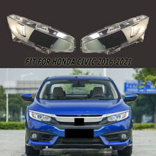 Ajuste Honda Civic 2016-2019 1 par auto transparente farol sombra lente carcaça comprar usado  Enviando para Brazil