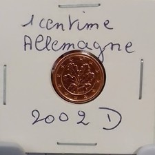 2002d allemagne centime d'occasion  Arras