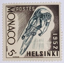 Usado, Selos de viagem: selo 1952 Mônaco Sc# 298 Helsinki Olympics corrida de bicicleta, MOGNH comprar usado  Enviando para Brazil