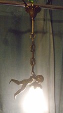 Lustre bronze doré d'occasion  Aubenas
