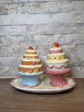Usado, Shakers femininos caprichosos de sal e pimenta rosa/azul/amarelo para bolo pastel comprar usado  Enviando para Brazil