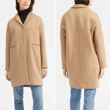 Casaco Everlane The Cocoon mistura de lã bronzeado tamanho 2 comprar usado  Enviando para Brazil