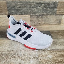 Tênis Adidas Racer TR23 infantil tamanho 2.5 nuvem atlética branco preto vermelho comprar usado  Enviando para Brazil