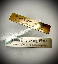 Placa de gravação de 50 mm a 15 mm. Até 3 linhas de texto e 3 fontes para escolher comprar usado  Enviando para Brazil