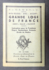 Grande loge instruction d'occasion  Poitiers