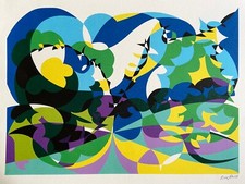 Giacomo Balla Litografia 1968 Biennale di Venezia COA numerata a mano limitata, używany na sprzedaż  Wysyłka do Poland