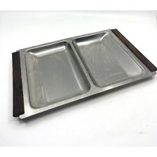 Bandeja retrô Nordsteel Nord aço vintage placa de aço inoxidável bandeja dividida c1960 comprar usado  Enviando para Brazil